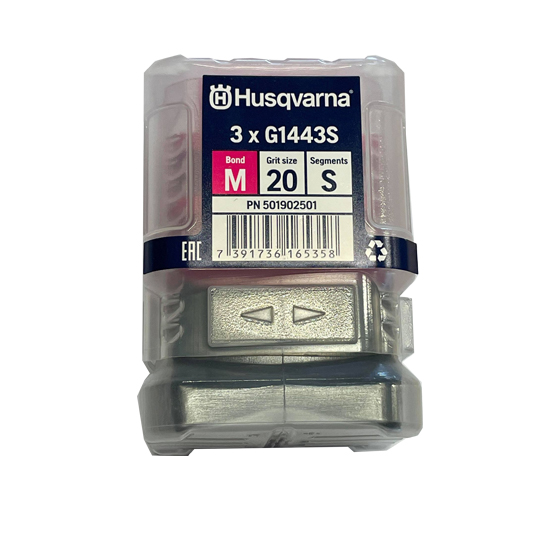 Secteurs diamantés colles, peinture, époxy ELITE GRIND G1443S - boite de 3 - HUSQVARNA - 501902501