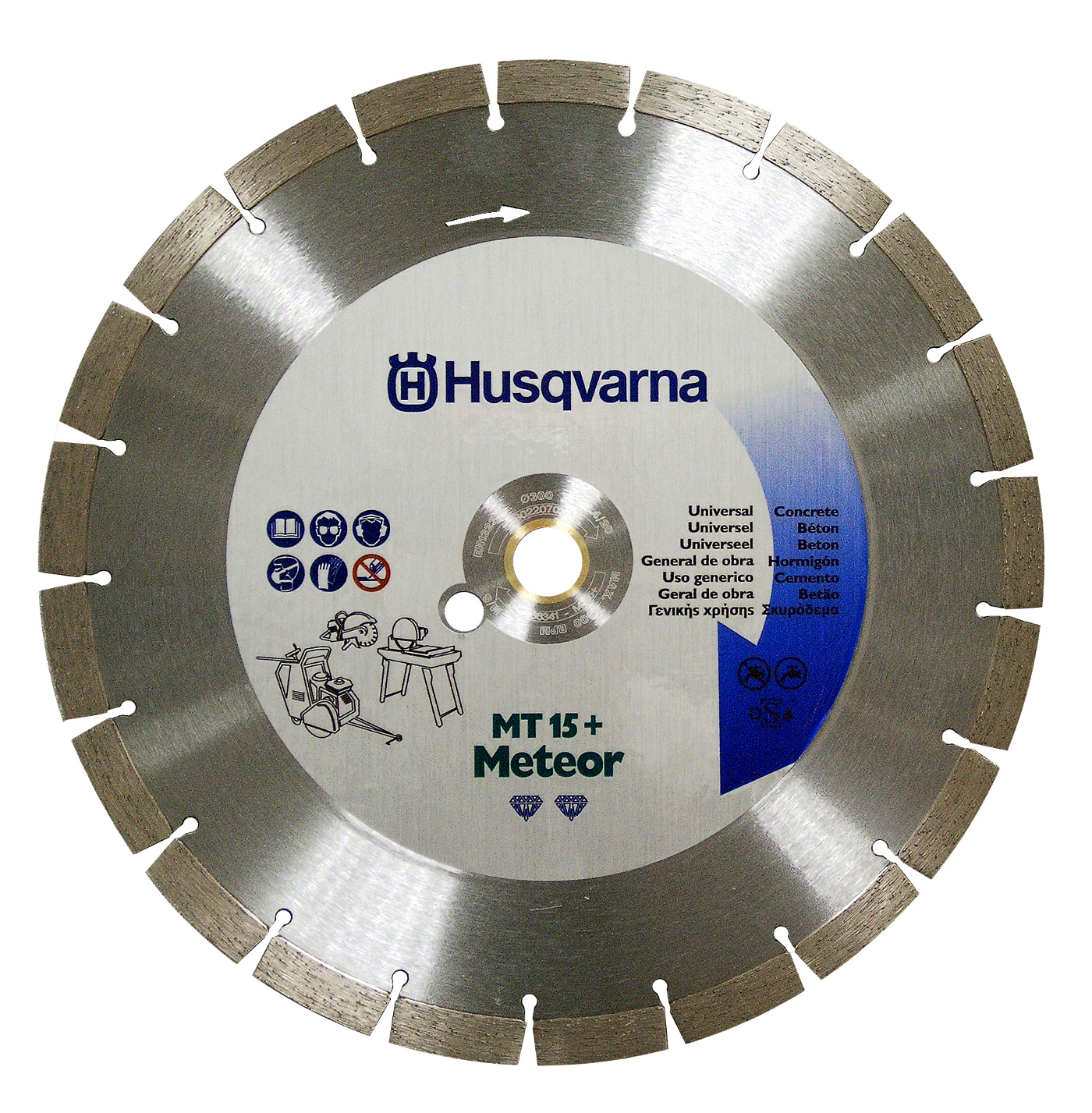 PACK 5 DISQUES DIAMANTS HUSQVARNA BETON Ø 300 MM MT15+