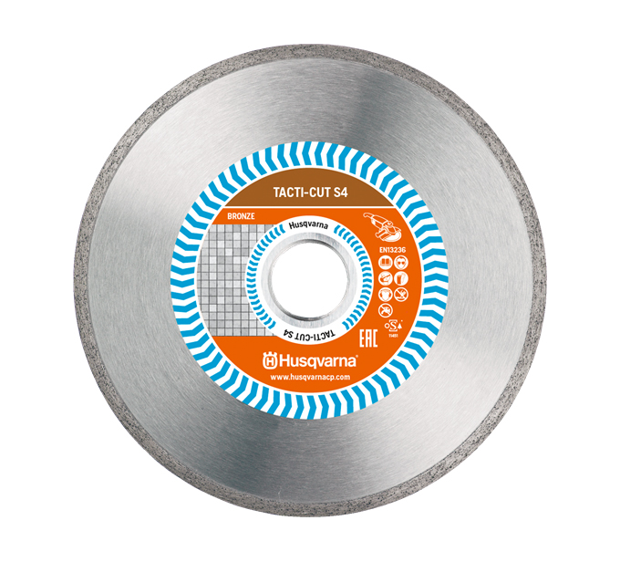 Disque diamant TACTI-CUT S4 pour meuleuse d'angle D125 MM POUR carrelage en céramique 22.2 HUSQVARNA - 579 81 96-40