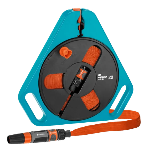 Tuyau plat textile Classic 20 en boîtier-enrouleur - GARDENA - 757-20