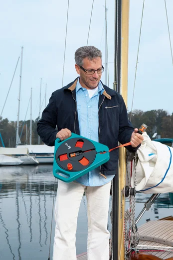 Tuyau plat textile Classic 20 en boîtier-enrouleur - GARDENA - 757-20