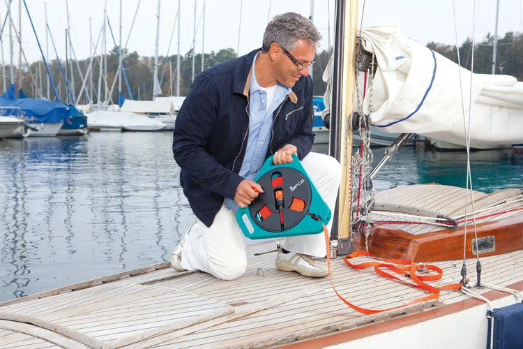 Tuyau plat textile Classic 20 en boîtier-enrouleur - GARDENA - 757-20