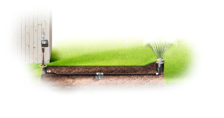 Arroseur oscillant escamotable OS 140 - GARDENA - 8223-20