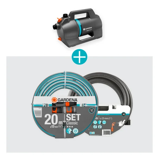 Kit pompe d'arrosage de surface 4100 Silent - GARDENA - 9051-20