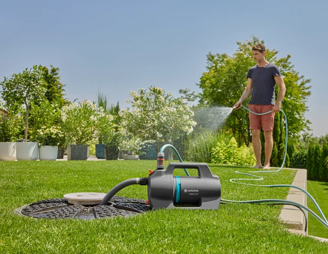 Kit pompe d'arrosage de surface 4100 Silent - GARDENA - 9051-20