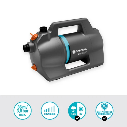 Kit pompe d'arrosage de surface 4100 Silent avec équipement d'aspiration - GARDENA - 9052-20