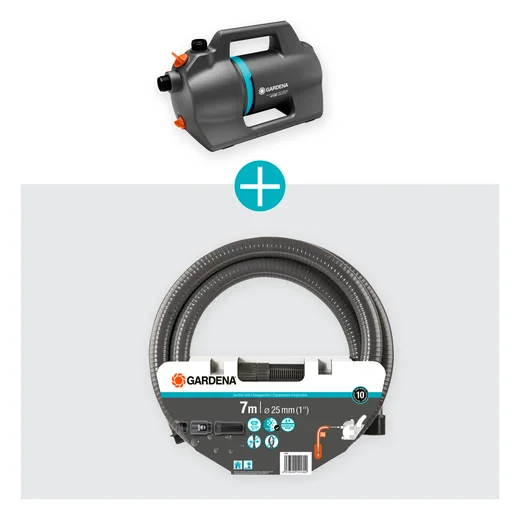 Kit pompe d'arrosage de surface 4100 Silent avec équipement d'aspiration - GARDENA - 9052-20