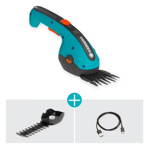 Kit cisaille à gazon ClassicCut Li + lame taille-buissons - GARDENA - 9885-20