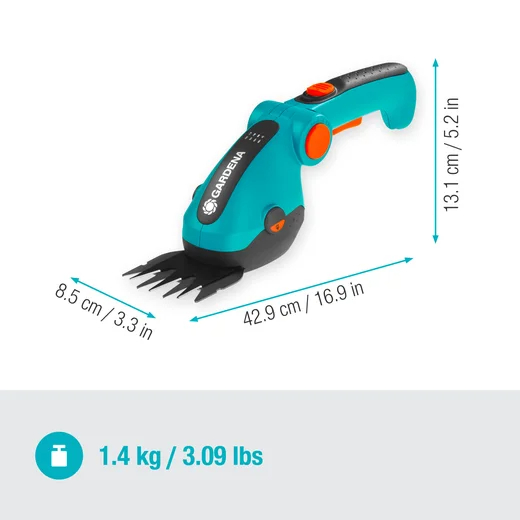 Kit cisaille à gazon ComfortCut Li + lame taille-buissons - GARDENA - 9888-20