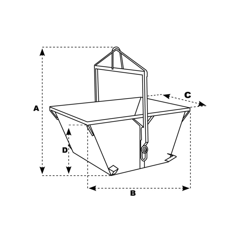Benne basculante A-15 / 150 L - IMER - 070202A015
