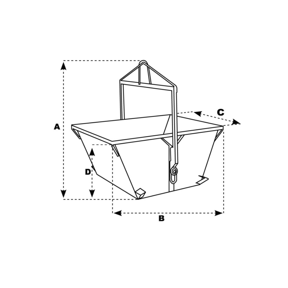 Benne basculante A-25 / 250 L - IMER - 070202A025