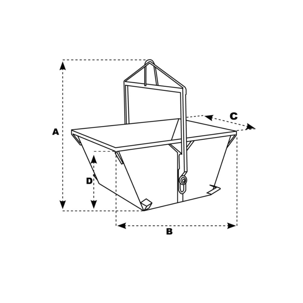 Benne basculante A-40 / 400 L - IMER - 070202A040
