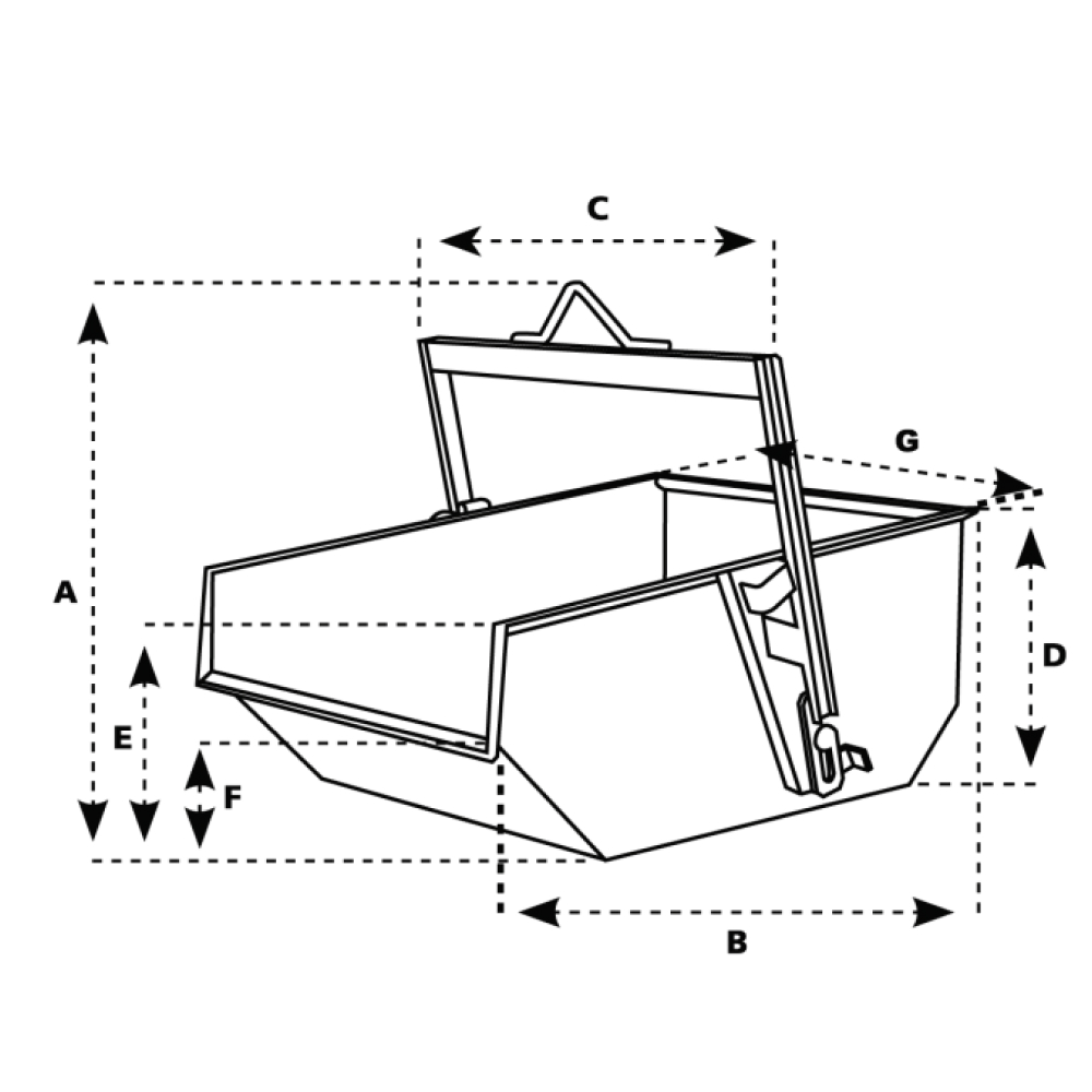 Benne auto basculante A-600D / 6000 L - IMER - 070203A600D
