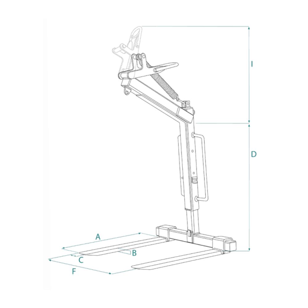 Lève palette MBRA-15CP/ balancement auto+ protection - IMER - 070302MBRA015CP