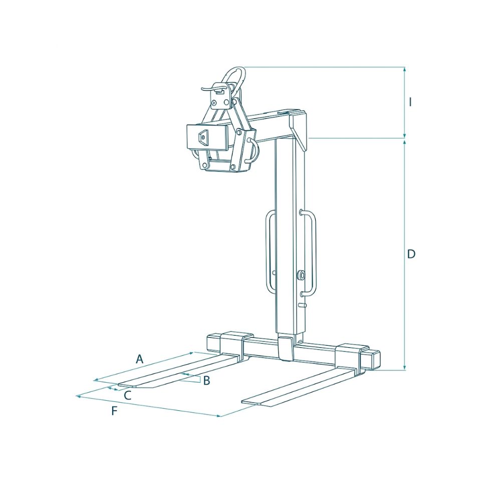 Lève palette MBR-15M pour camion - IMER - 070305MBR015M