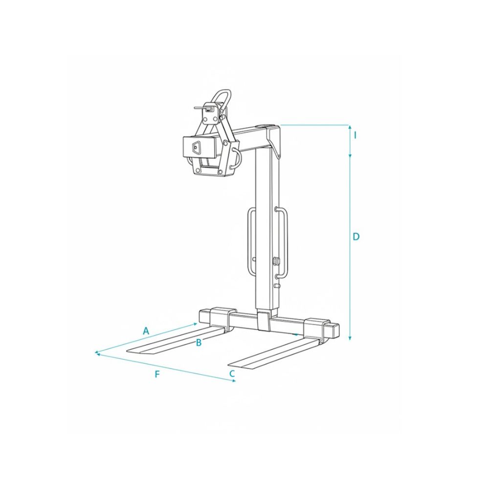 Lève palette MBR-20MH pour camion H 1.80 - IMER - 070305MBR020MH