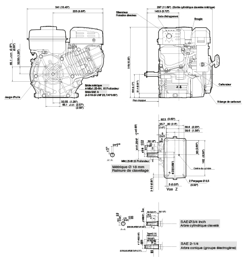 Moteur thermique WORMS EX 13 (Essence) 4.3 ch - EX130DH5047