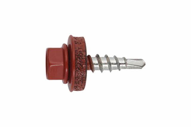 BOITE INDEX DE 250-VIS AUTOPERCEUSE ACIER-BOIS LAQUÉE ROUGE TUILE FILETAGE M4.8 Ø MM L 19 MM -AFRT144819
