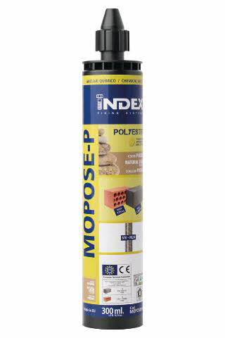 BOITE INDEX DE 12-CARTOUCHE SCELLEMENT CHIMIQUE POLYESTER SANS STYRÈNE FILETAGE M Ø MM L MM -MOPOSEP410