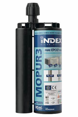 BOITE INDEX DE 12-CARTOUCHE SCELLEMENT CHIMIQUE EPOXY PUR 3:1 FILETAGE M Ø MM L MM -MOPUR30385