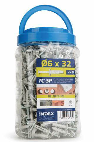 Boite INDEX 1 Seau cheville à frapper Filetage M6 Diam. 6 mm L 40 mm - TCSPEP06040