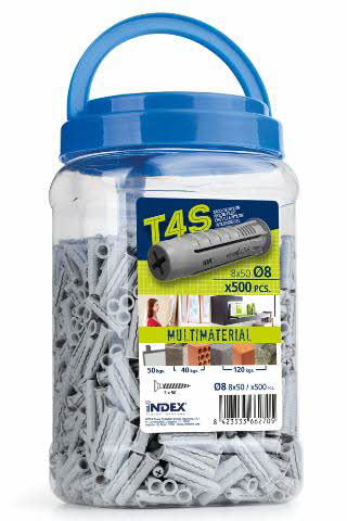 Boite de 1 Cheville nylon INDEX Filetage M8 Ø8 mm L 40 mm -TN4S08EP