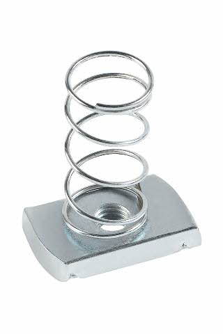 Boite de 100-Écrous guide Indextrut avec ressort Filetage M10 Diam. mm L mm INDEX-TUGXMU10