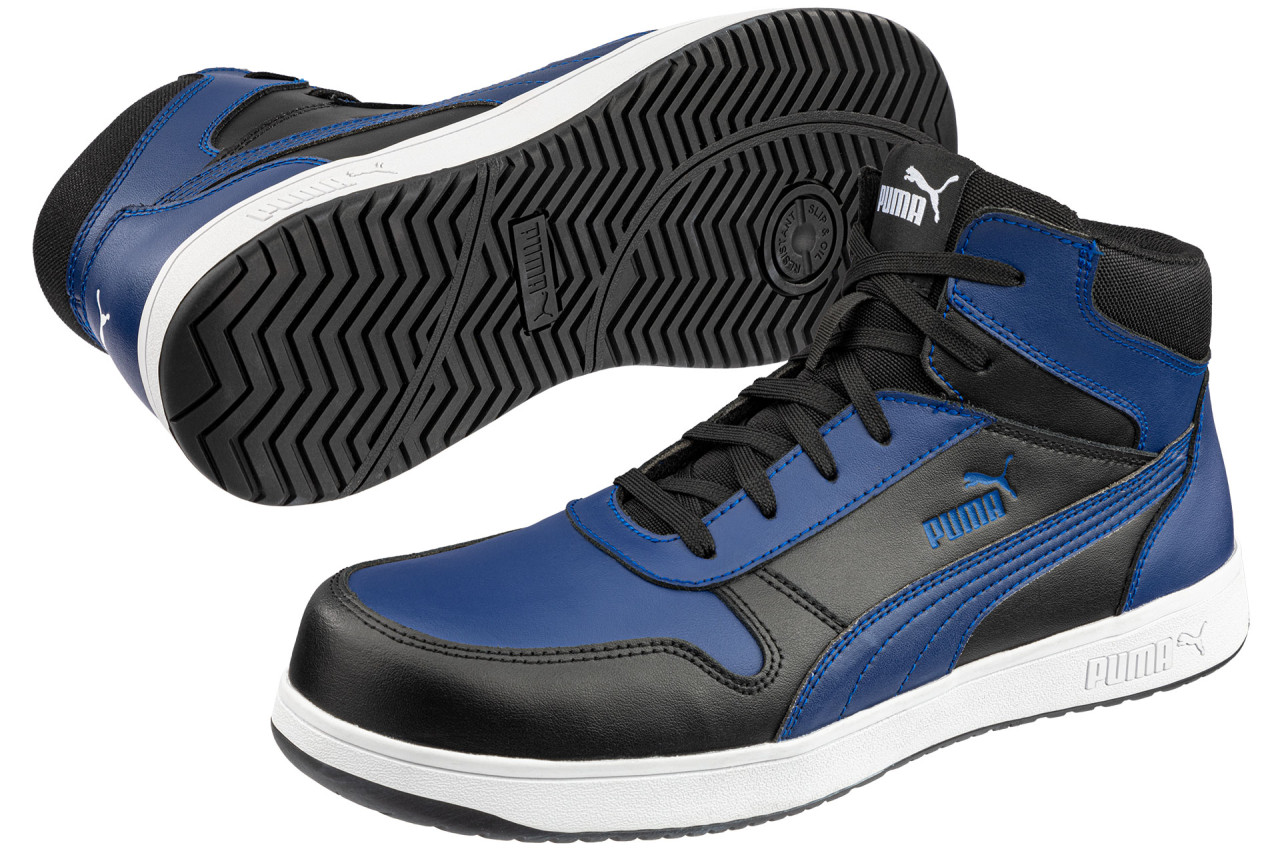 Chaussures de sécurité mi-haute FRONTCOURT  S3L ESD bleu/noir  - PUMA SAFETY - 630070