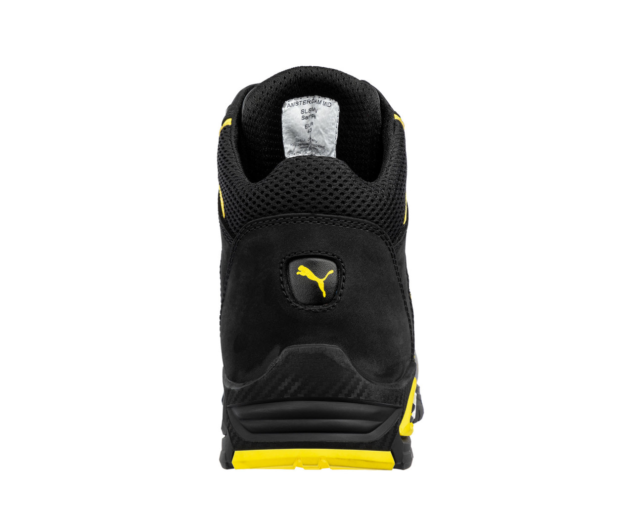 Chaussures de sécurité mi-hautes S3L AMSTERDAM noir/jaune - PUMA SAFETY - 632240