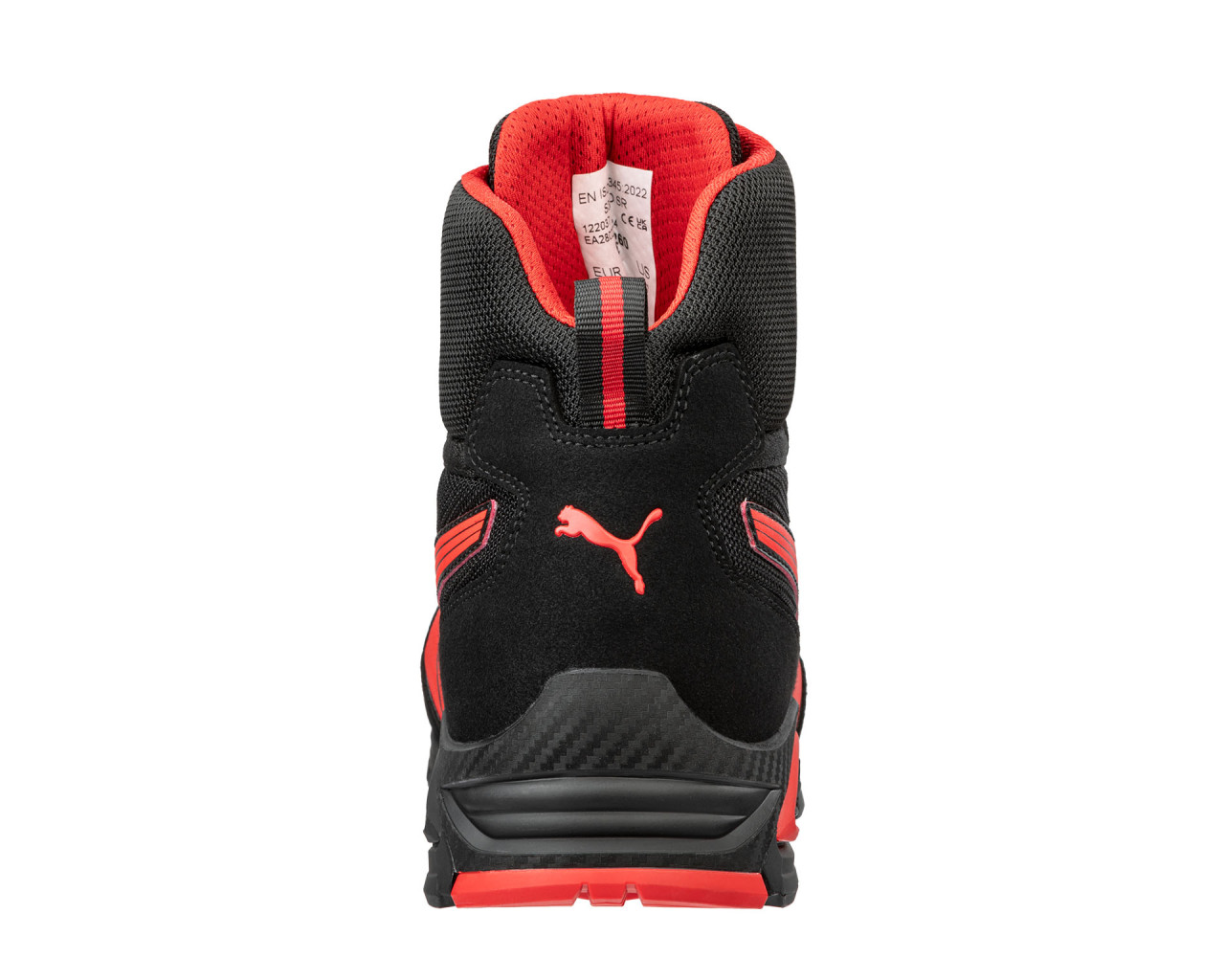 Chaussures de sécurité mi-hautes S1PL MADRID noir/rouge - PUMA SAFETY - 632260