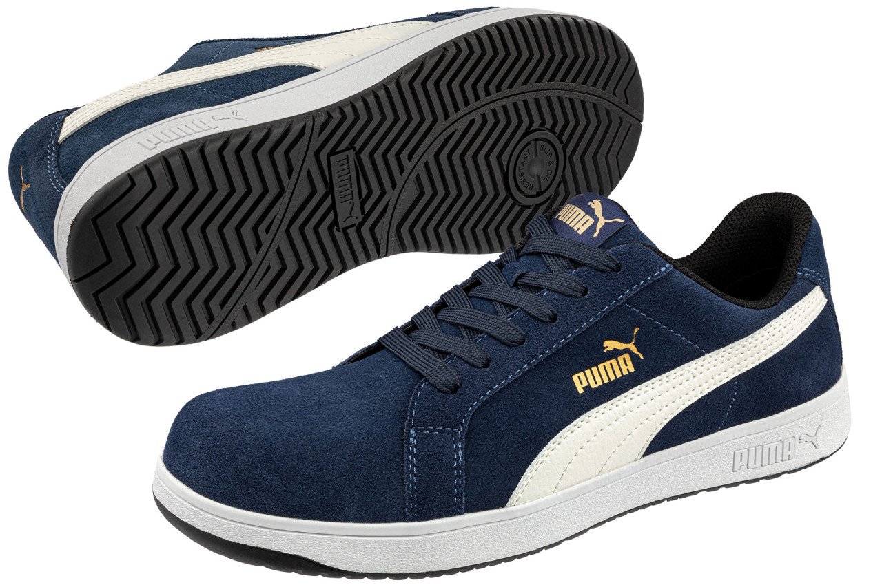 Chaussures de sécurité basses S1PL ESD ICONIC bleu marine - PUMA SAFETY - 640020