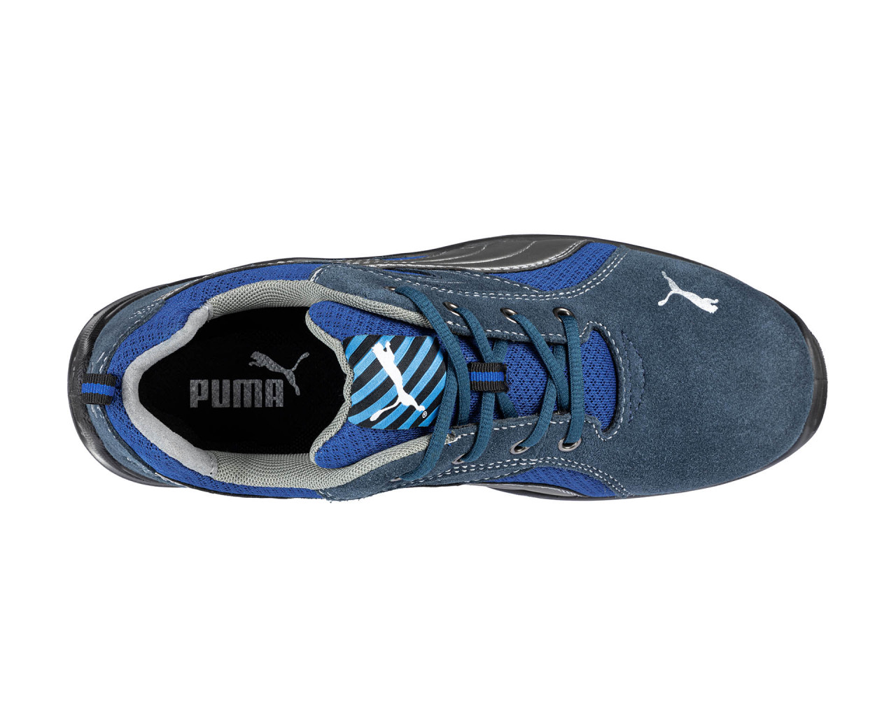 Chaussures de sécurité basses S1P OMNI bleu/argent  - PUMA SAFETY - 643610