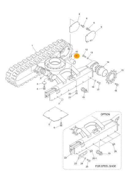 GALET SUPERIEUR - ATR168232 COMPATIBLE IHI