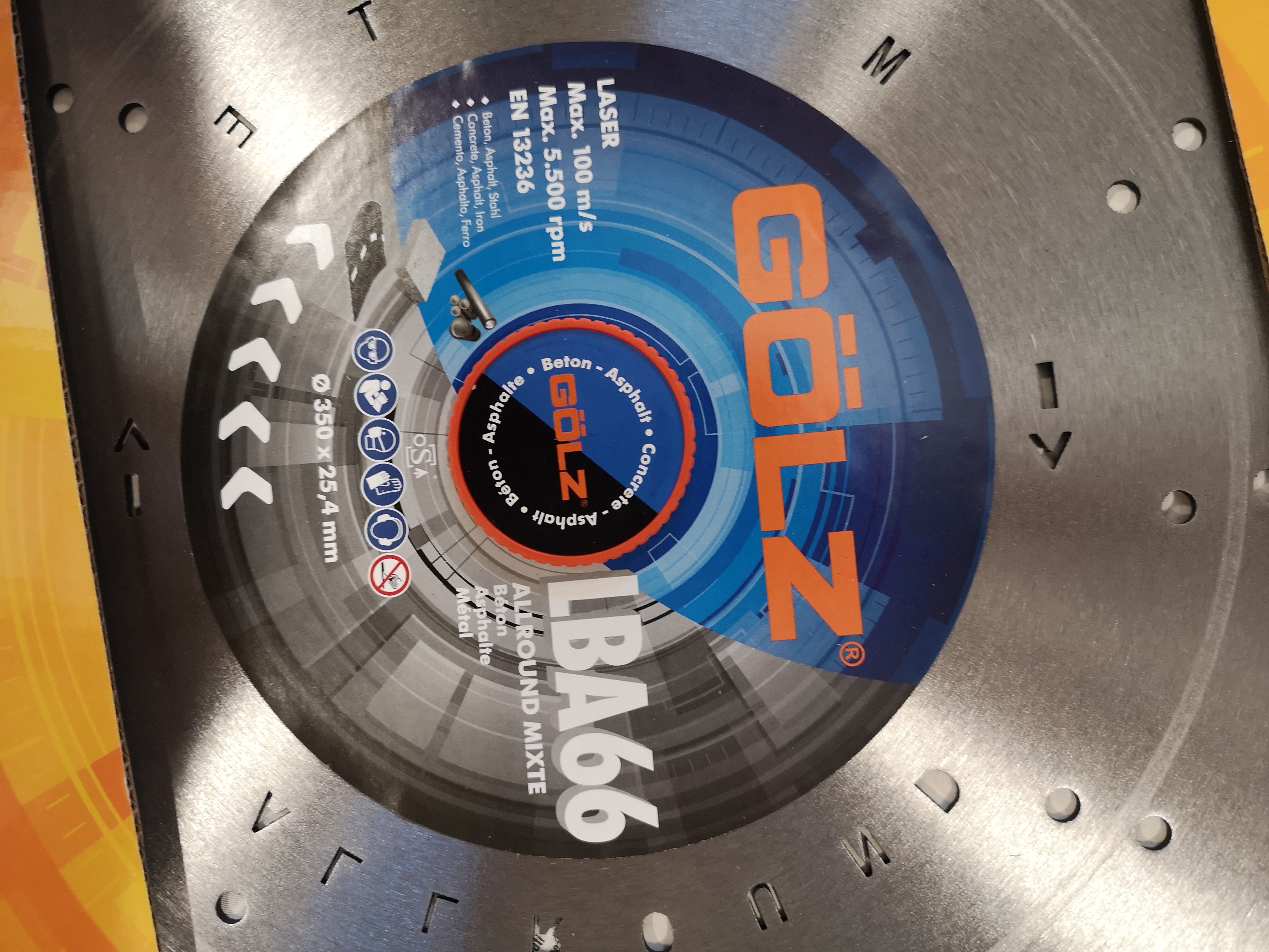 DISQUE MIXTE Ø350 25.4 GOLZ