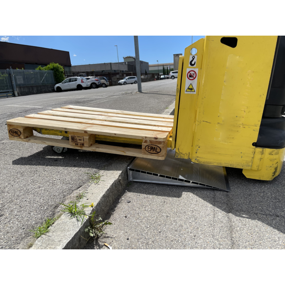 Rampe d'accès haute résistance type coin 170x950x1030 mm - 1000kg - METALMEC - MM561S00170