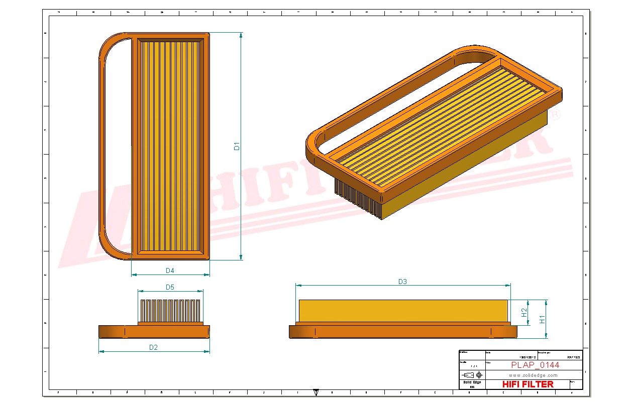 Filtre A Air HIFI SA 12371 HIFI FILTER