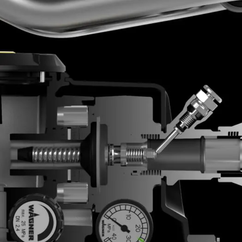 Pompe à membrane SuperFinish 23 Plus TempSpray chariot complète - WAGNER - 2341496