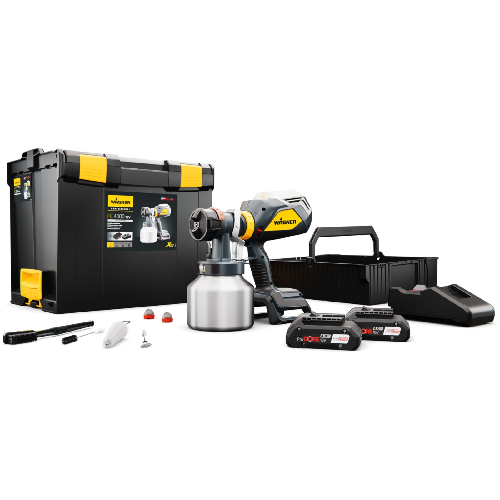 Turbine FinishControl 4000 18V FineSpray KIT (2 batteries et chargeur) - WAGNER - 2437240