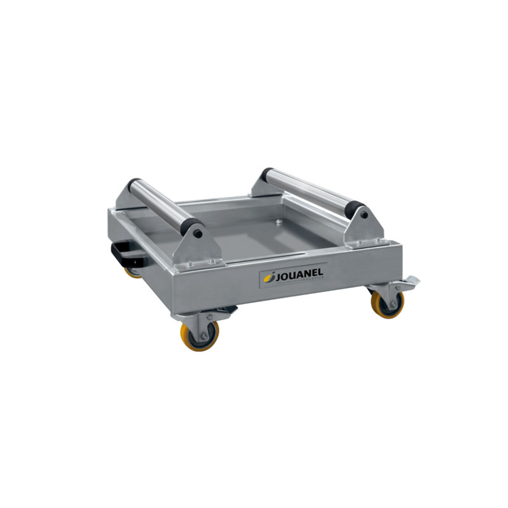 ENSEMBLE DE 4 ROUES FREINÉES Ø 80 MM POUR DÉVIDOIR DVM500 - JOUANEL INDUSTRIE - DVMR500