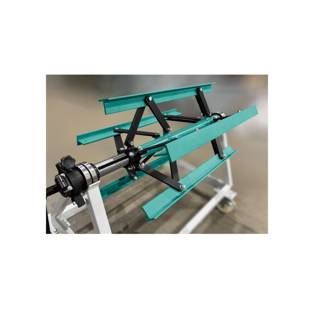 DÉVIDOIR SUR ROUES LARGEUR 1250 MM - 1000 KG AVEC FREIN ET FONCTION REMBOBINAGE - JOUANEL INDUSTRIE - DVS1250