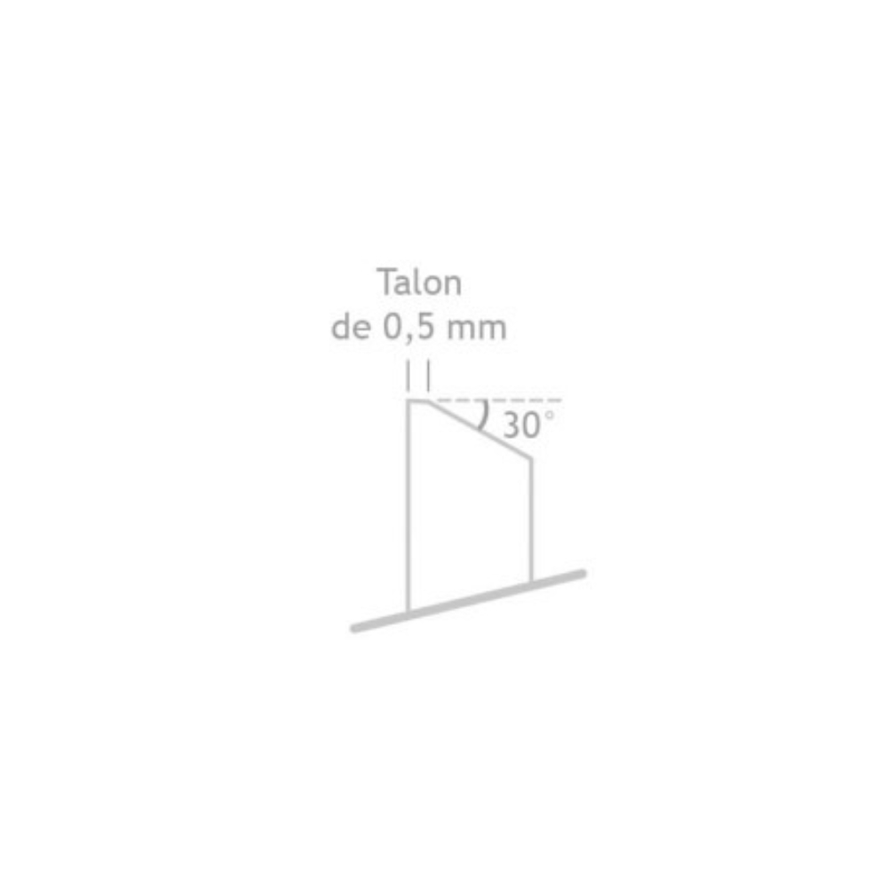 ENCLUME D'ARDOISIER À GAUCHE 500 MM ACIER FORGÉ - JOUANEL INDUSTRIE - ENCG500