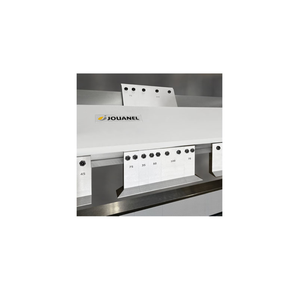 PLIEUSE À SEGMENTS PINCE/TABLE/TABLIER 1 M X 2 MM SERRAGE PAR PÉDALE - JOUANEL INDUSTRIE - HS23