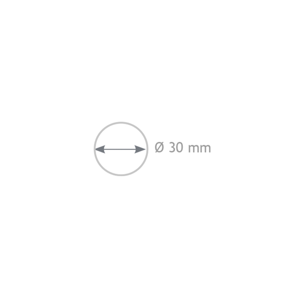 MAILLET SANS REBOND Ø30 MM 1 EMBOUT NYLON PLAT 1 ARRONDI MANCHE HICKORY - JOUANEL INDUSTRIE - MARAR30R