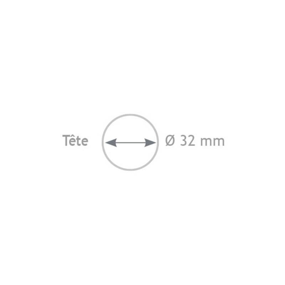 MARTEAU ANTI-REBOND Ø 32 MM - MANCHE GAINÉ - 550 G - JOUANEL INDUSTRIE - MARAR32