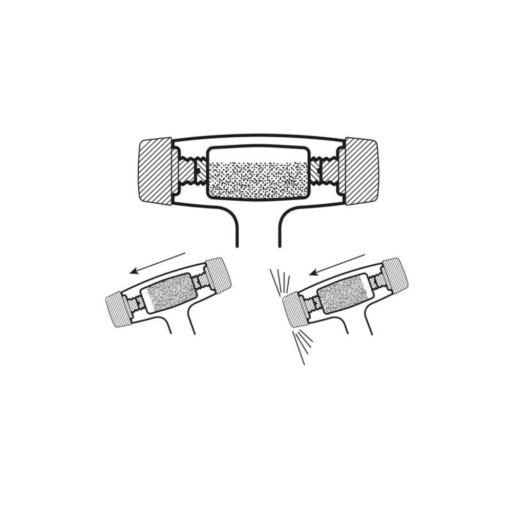 MARTEAU ANTI-REBOND Ø 32 MM - MANCHE GAINÉ - 550 G - JOUANEL INDUSTRIE - MARAR32