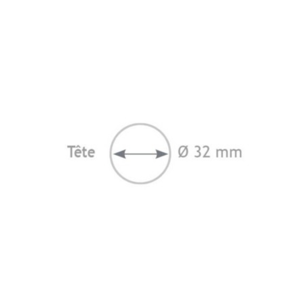 MARTEAU SOIGNEUX Ø 32 MM MANCHE BOIS - 350 GR - JOUANEL INDUSTRIE - MARSO32