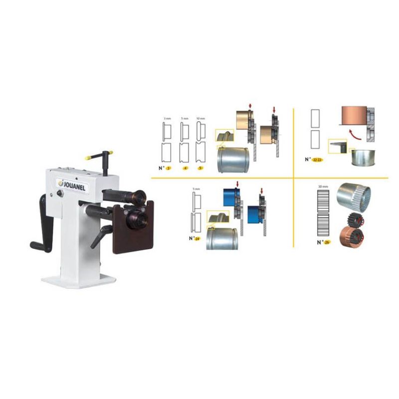 BORDEUSE SB5M AVEC 6 JEUX DE MOLETTES - JOUANEL INDUSTRIE - SB5M - PLUS