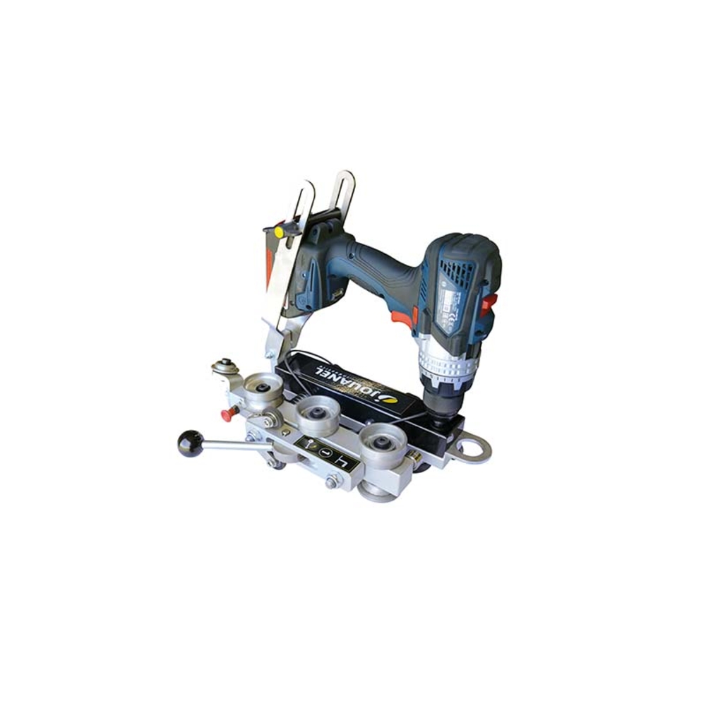 SERTISSEUSE LÉGÈRE POUR PLIS 1 ET 2 EN JOINT DEBOUT SUPPORT VISSEUSE ET VALISE - JOUANEL INDUSTRIE - SRLT12