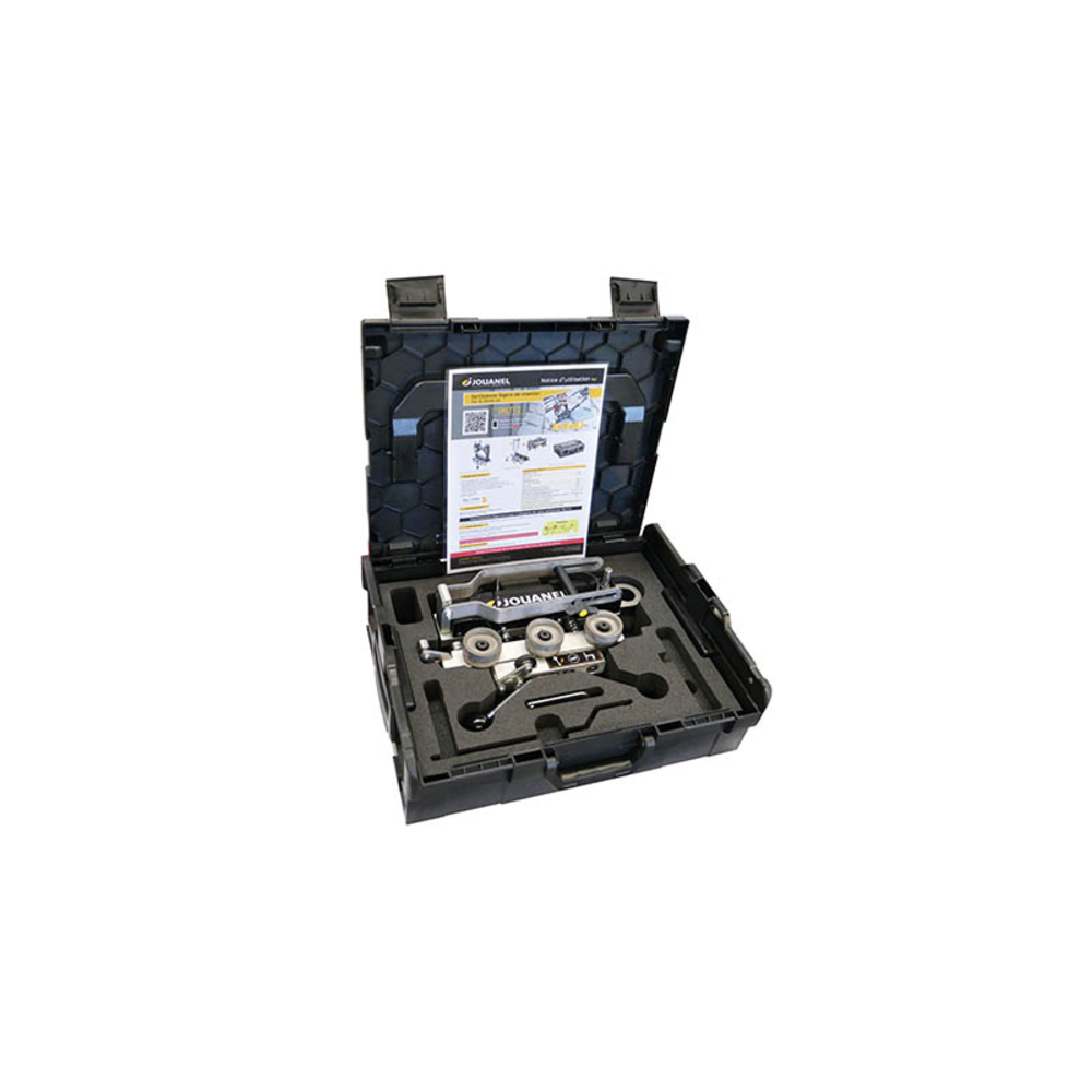 SERTISSEUSE LÉGÈRE POUR PLIS 1 ET 2 EN JOINT DEBOUT SUPPORT VISSEUSE ET VALISE - JOUANEL INDUSTRIE - SRLT12
