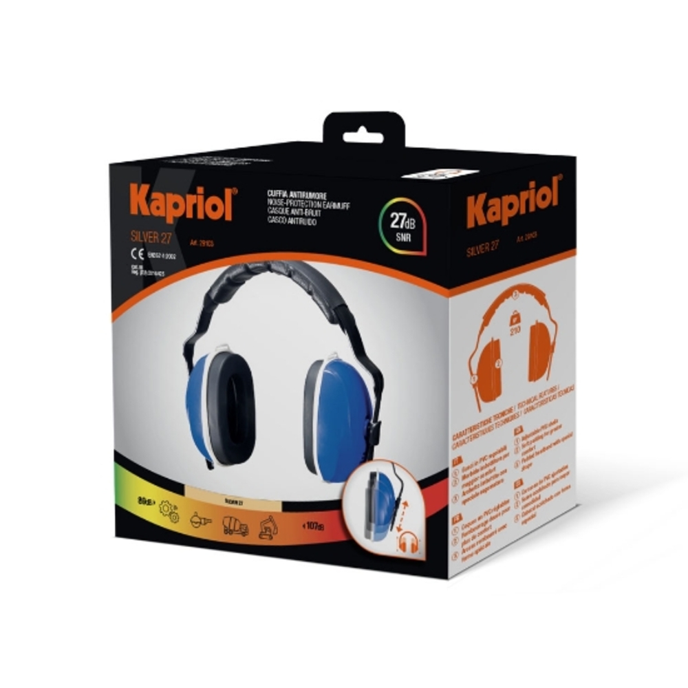 CASQUE ANTI-BRUIT SILVER 27 - KAPRIOL - 28103